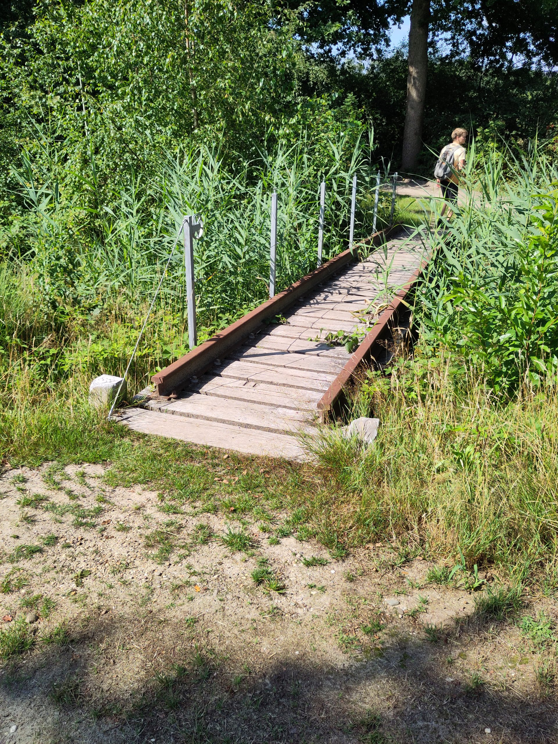 Etappe 07 afsteek over bruggetje 2025-07-20 (Winfried)